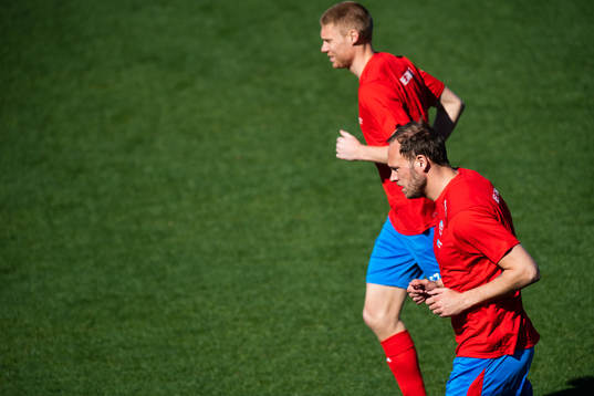 Helsingborgs Markus Holgersson och Andreas Granqvist