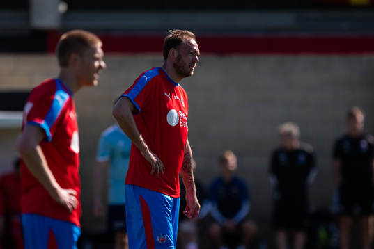 Helsingborgs Markus Holgersson och Andreas Granqvist deppar