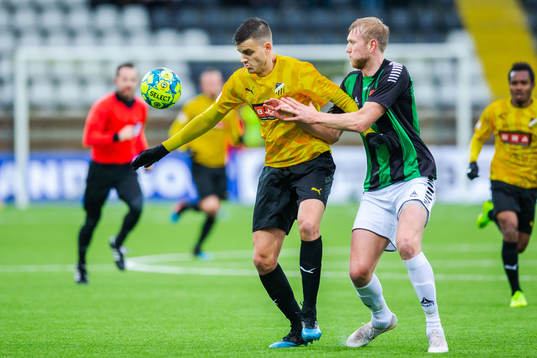 Häckens Alexander Jeremejeff och GAIS Carl Nyström