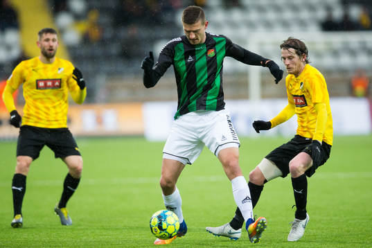 GAIS Nikola Asceric och Häckens Erik Friberg
