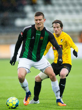GAIS Nikola Asceric och Häckens Erik Friberg