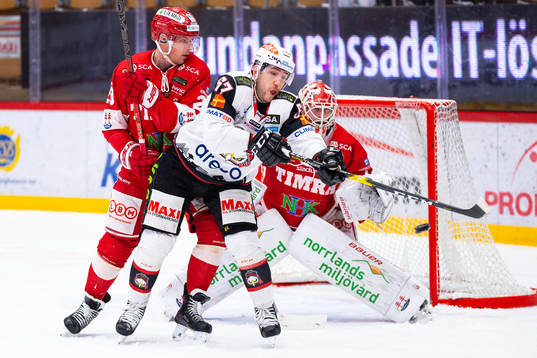 Timrås Morten Madsen och Malmö Redhawks Konstantin Komarek
