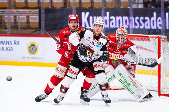 Timrås Morten Madsen och Malmö Redhawks Konstantin Komarek