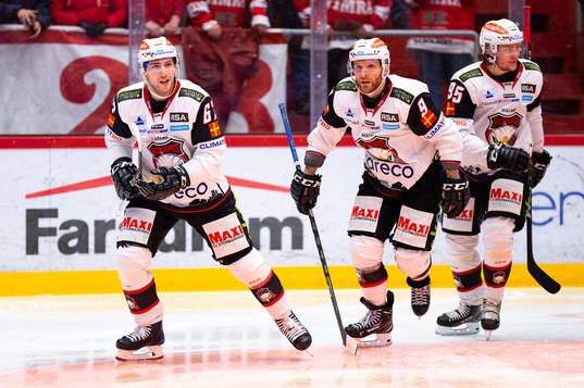 Malmö Redhawks Konstantin Komarek jublar