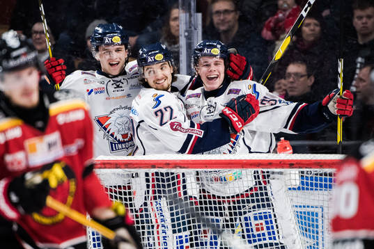 Linköpings Olle Lycksell jublar