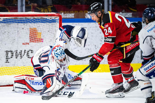 Linköpings målvakt Jonas Gustavsson och Luleås Johan