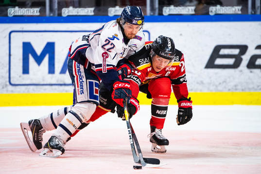 Linköpings Adam Brodecki och Luleås Erik Gustafsson