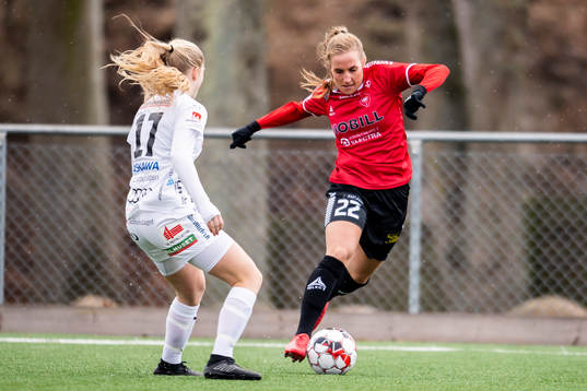 Limhamn Bunkeflos Hanna Persson och Kalmars Wilma Finnman