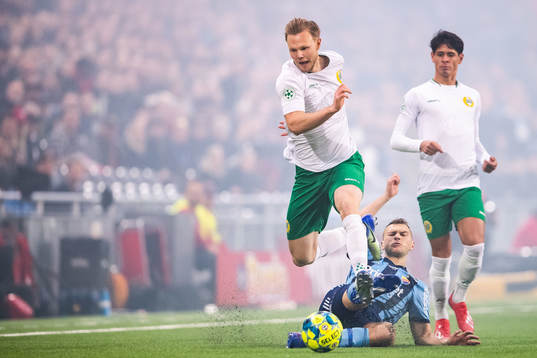Hammarbys Tim Söderström och Jean Carlos de Brito