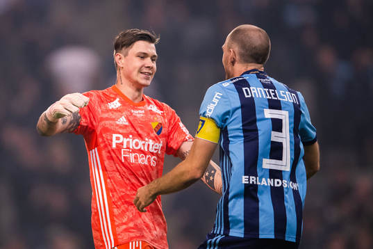 Djurgårdens målvakt Per Kristian Bråtveit och Marcus