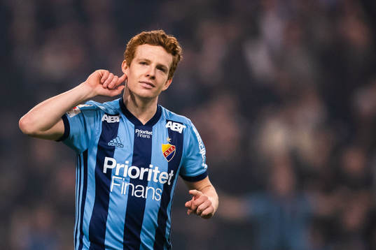 Djurgårdens Aslak Witry jublar