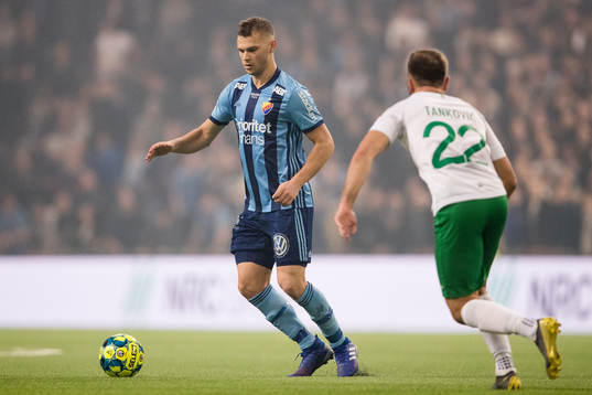 Djurgårdens Jesper Karlström och Hammarbys Muamer Tankovic
