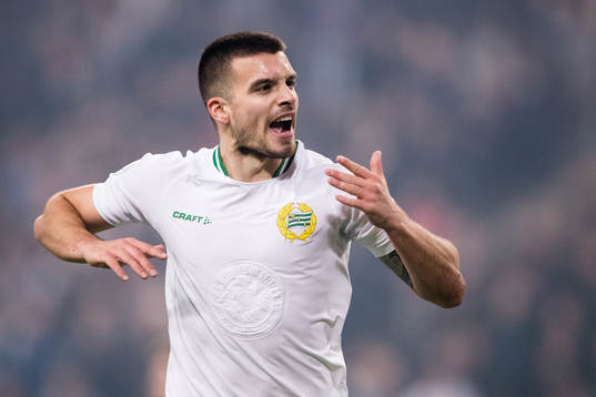 Hammarbys Vladimir Rodic reagerar