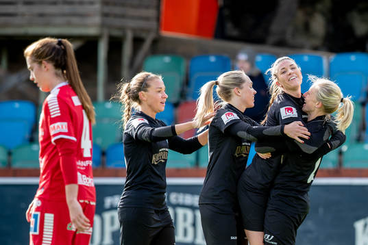 0  Göteborgs Rebecka Blomqvist jublar