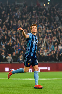 Djurgårdens Aslak Witry jublar