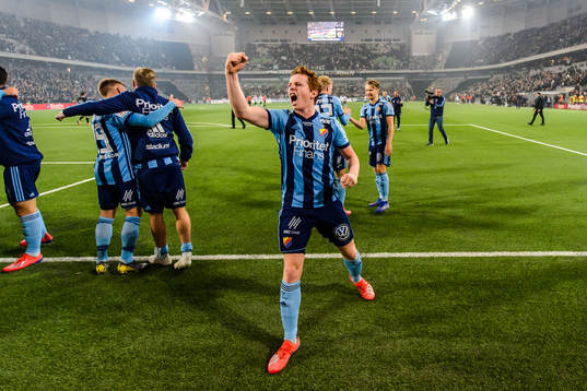 Djurgårdens Aslak Witry jublar