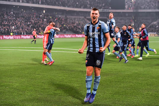 Djurgårdens Jesper Karlström jublar