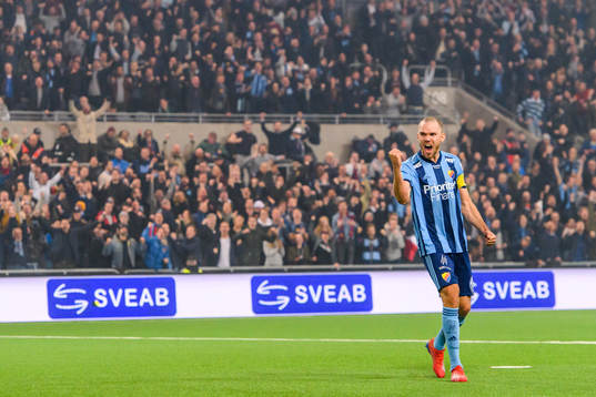 Djurgårdens Marcus Danielson jublar