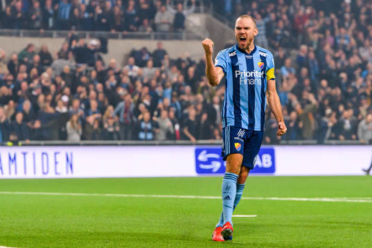 Djurgårdens Marcus Danielson jublar