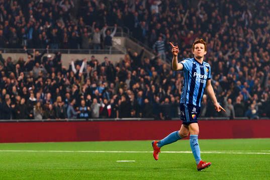 Djurgårdens Aslak Witry jublar