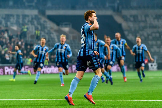 Djurgårdens Aslak Witry jublar