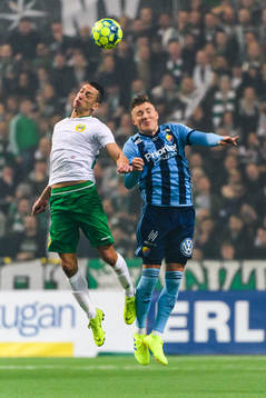 Hammarbys Nikola Djurdjic och Djurgårdens Fredrik Ulvestad