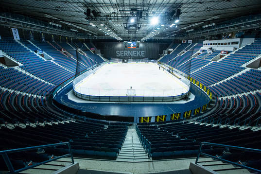 Generell vy på Hovets Isstadion