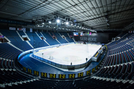 Generell vy på Hovets Isstadion