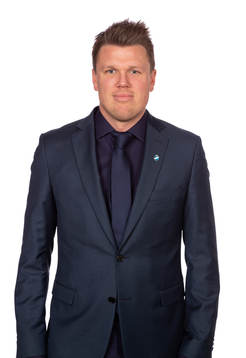 Östers manager Christian Järdler