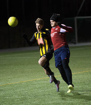 i träningsmatchen mellan IFK Hässleholms juniorer och