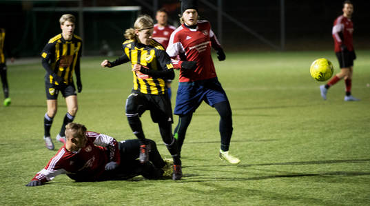 i träningsmatchen mellan IFK Hässleholms juniorer och