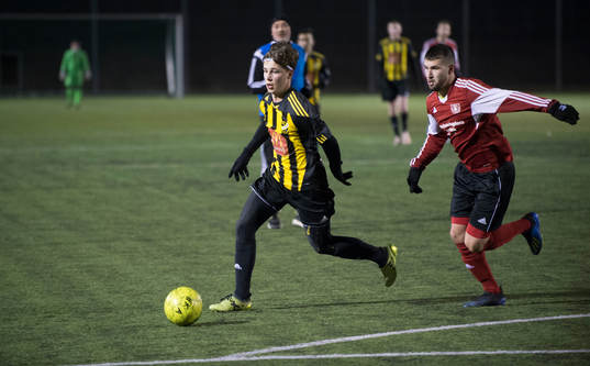 i träningsmatchen mellan IFK Hässleholms juniorer och