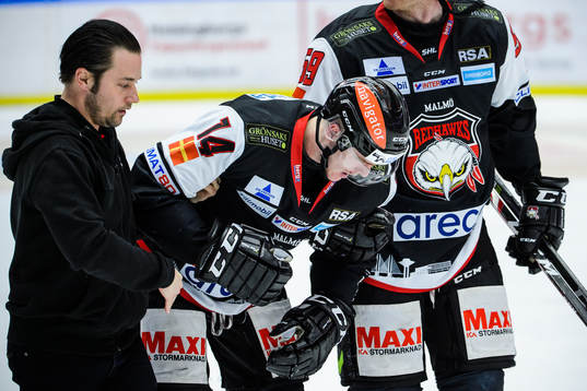 Malmö Redhawks Carl-Johan Lerby får vård