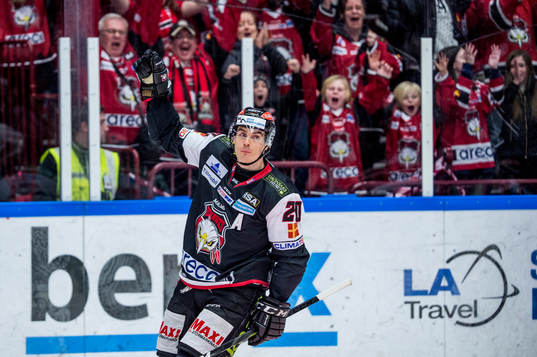 Malmö Redhawks Henrik Hetta jublar