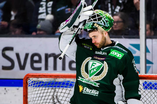Färjestads målvakt Markus Svensson