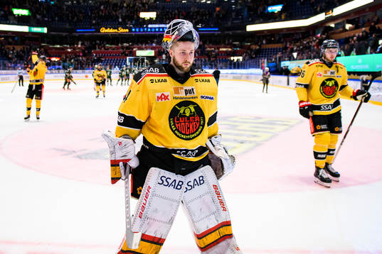 Luleås målvakt Joel Lassinantti deppar