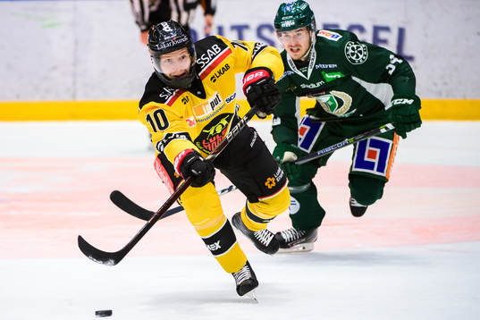 Luleås Einar Emanuelsson och Färjestads Michael Lindqvist