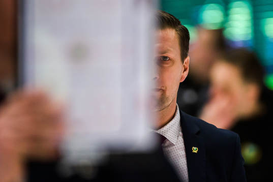 Färjestads tränare Johan Pennerborn