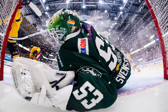 Färjestads målvakt Markus Svensson