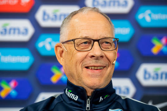 Lars Lagerbäck, head coach of Norway