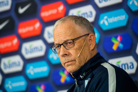 Lars Lagerbäck, head coach of Norway