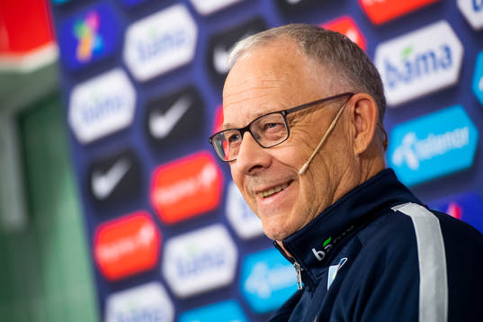 Lars Lagerbäck, head coach of Norway