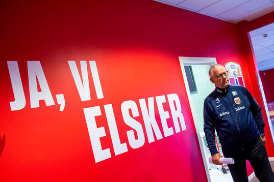 Lars Lagerbäck, head coach of Norway