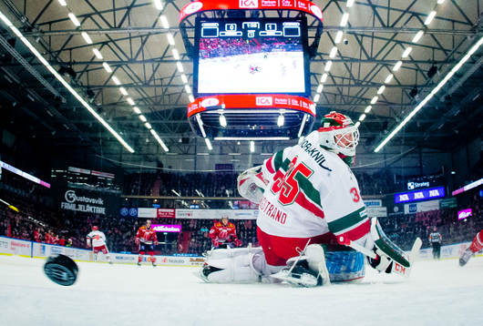 Moras målvakt Christian Engstrand deppar
