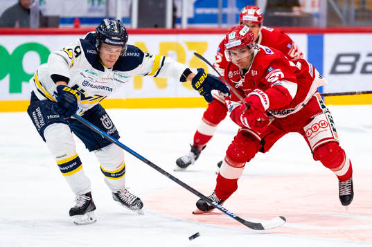 s Didrik Strömberg och Timrås Anton Wedin