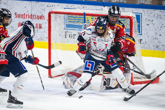 Linköpings Madelen Haug Hansen och Luleås Johanna Fällman