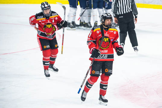 Luleås Johanna Fällman och Josefine Hoegh Persson deppar