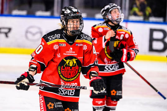Luleås Noora Tulus och Jenni Hiirikoski  deppar