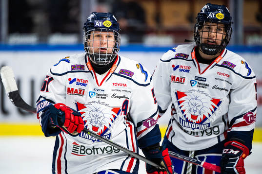 Linköpings Pernilla Winberg och Sidney Morin deppar