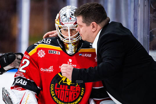 Luleås målvakt Sara Grahn  deppar